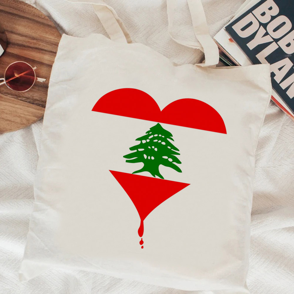 Women Bags Lebanon - Bolsa de tela reutilizable del Líbano,
