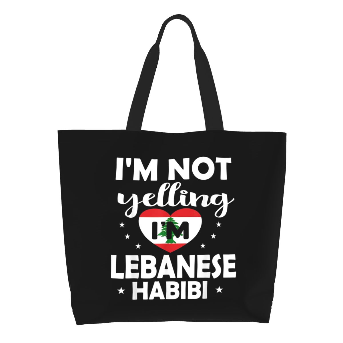 Women Bags Lebanon - Bolsa de compras con bandera libanesa,