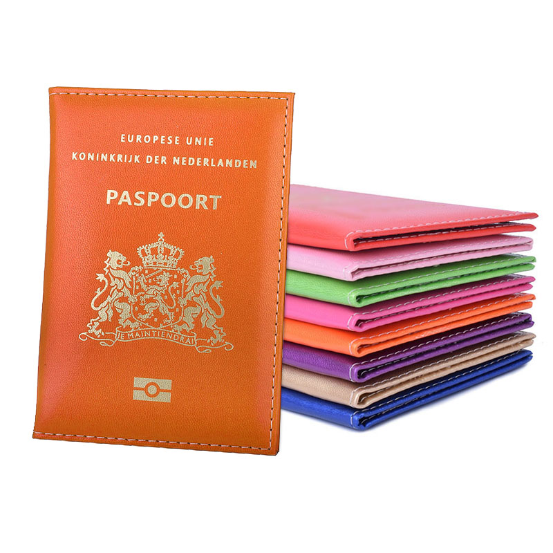 Women Bags Netherlands - Funda de pasaporte de cuero holandés