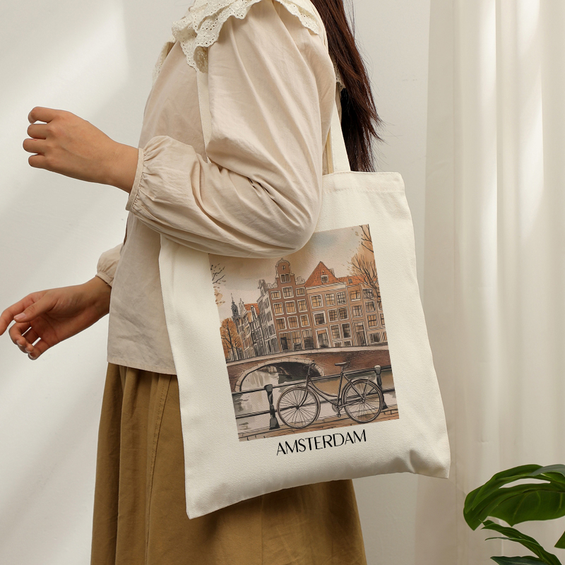 Women Bags Netherlands - Bolsa de Mano de Lona Resistente