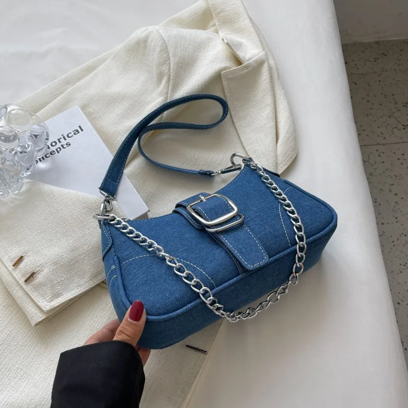 Women Bags Jeans - Nuevo bolso vaquero de diseño pequeño,