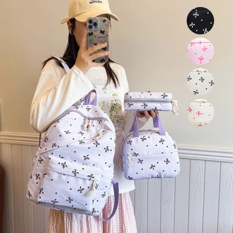 Women Bags Polene - Juego de Mochila Floral de 3