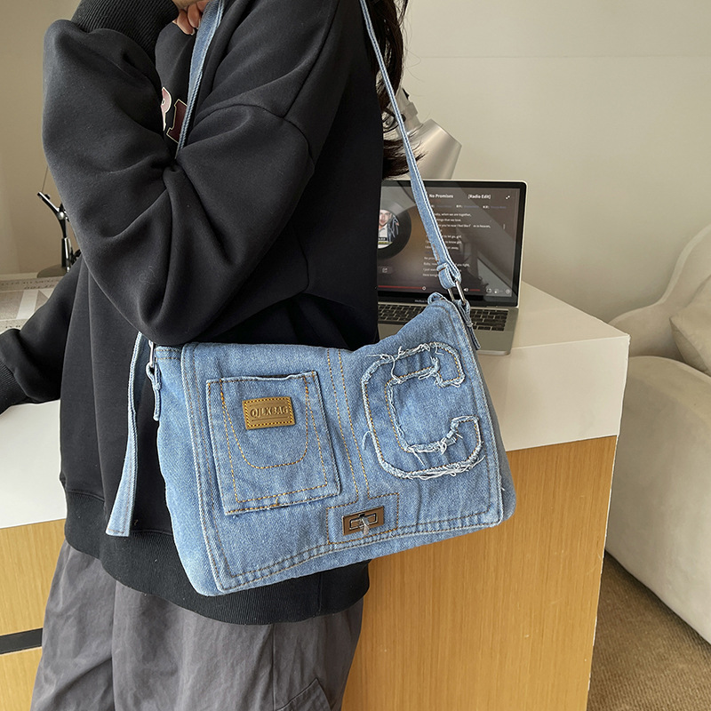 Women Bags Jeans - Bolso Bandolera de Mezclilla para Mujer,