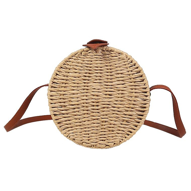 Circle Round Bag - Bolso de mimbre de verano para