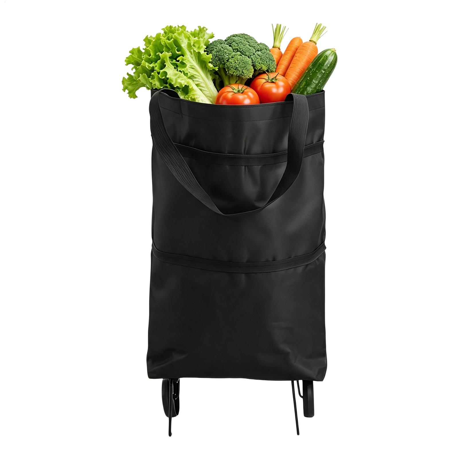 Women Bags Farmers - Bolsa de Compras con Ruedas, Plegable,
