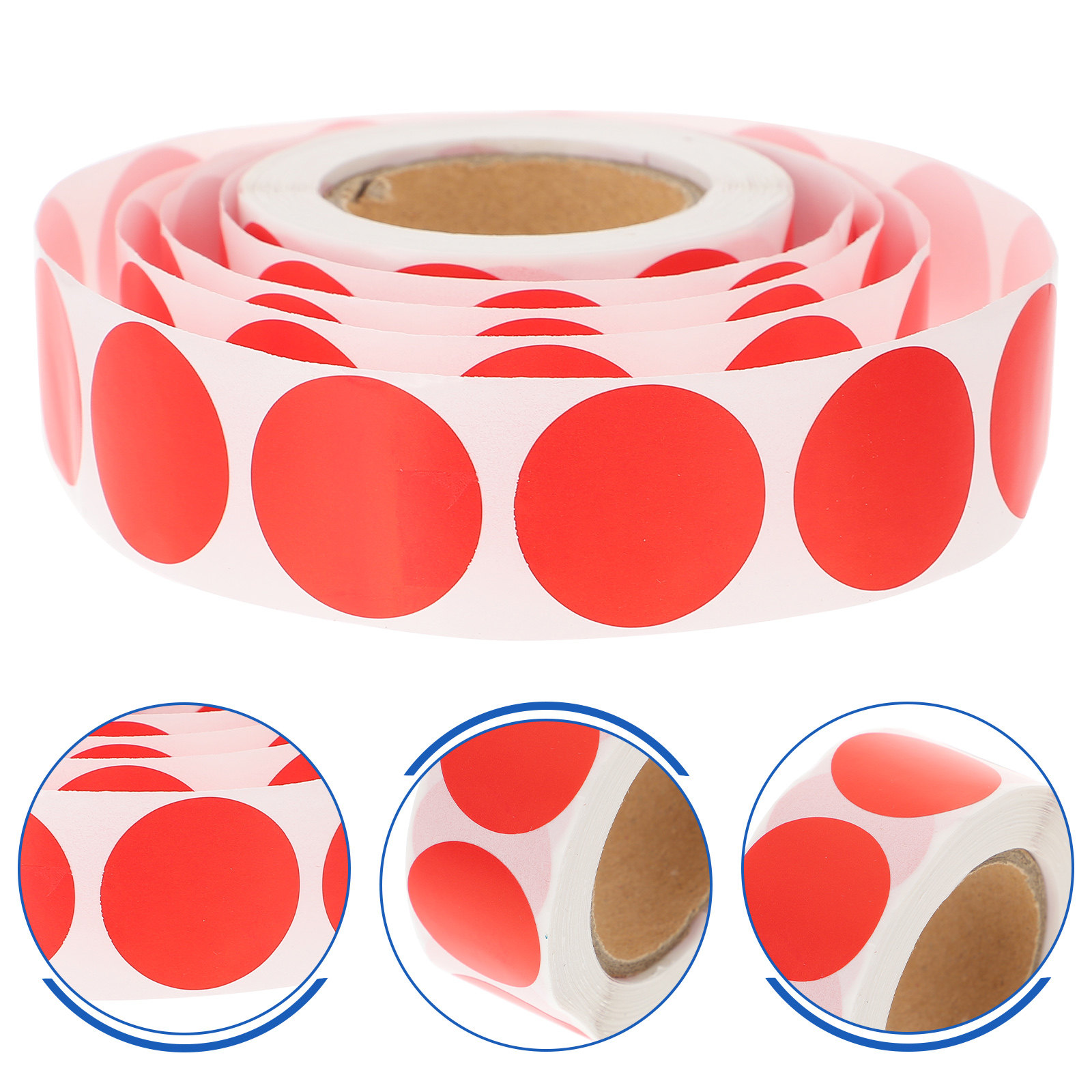 Circle Round Bag - 1 rollo de etiquetas redondas, pegatinas