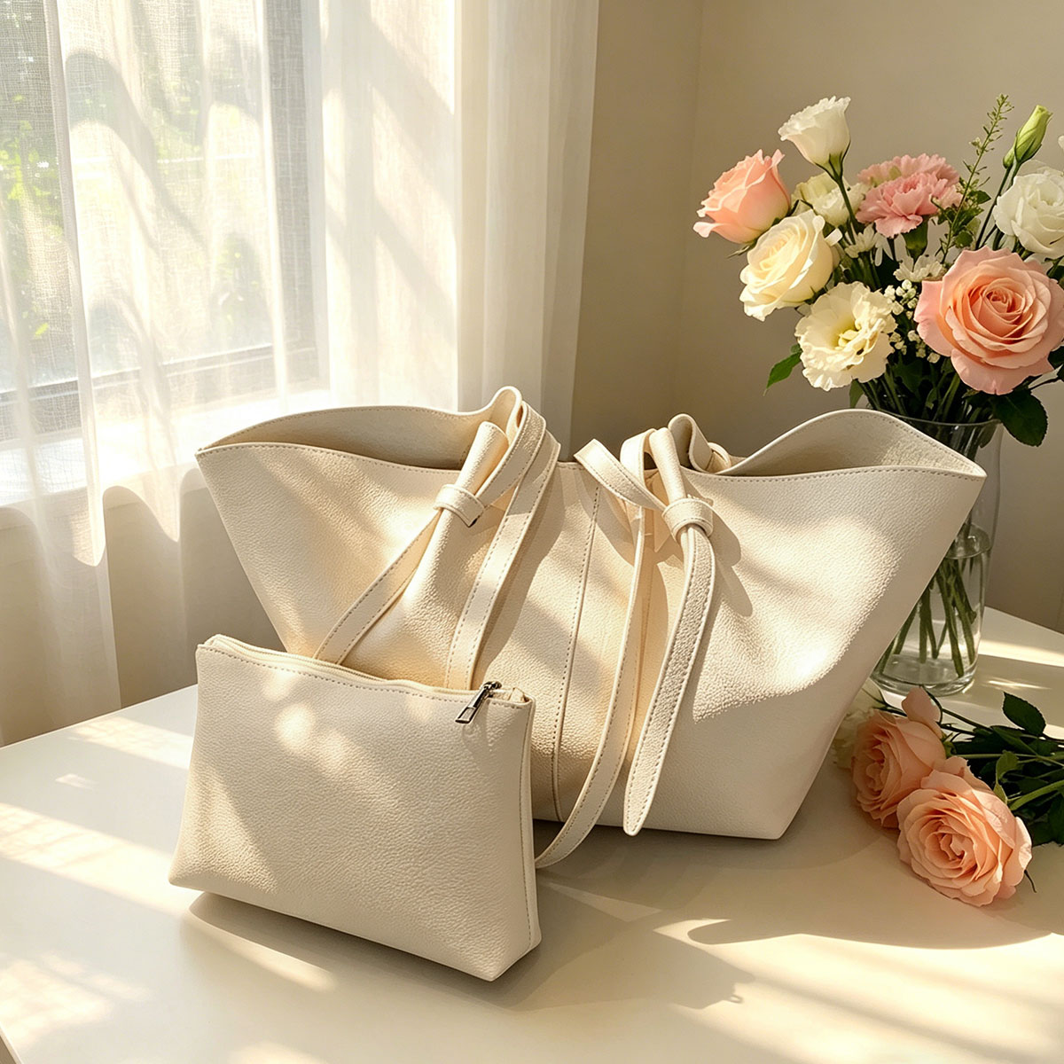 Women Bags Mk - Bolso Tote Moderno Minimalista de Gran
