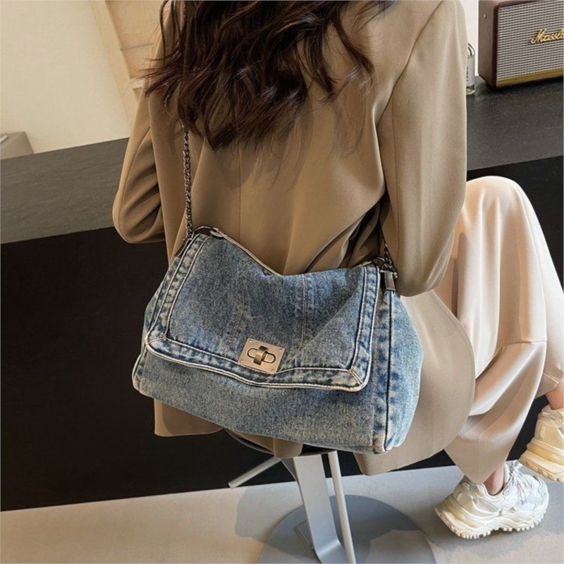 Women Bags Jeans - Bolso de mano vaquero Vintage estilo