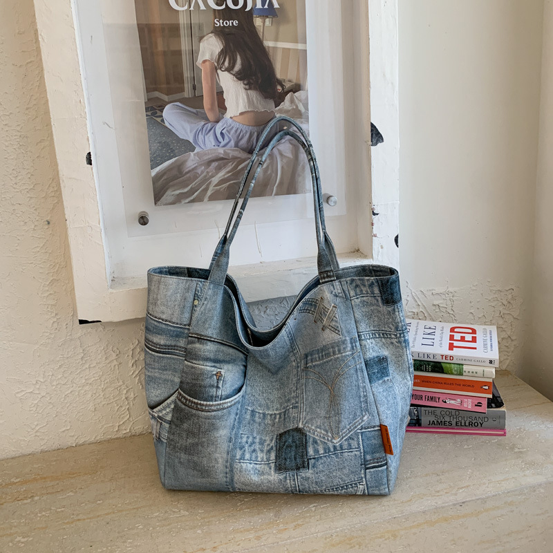 Women Bags Jeans - Bolso de Mano SHELKSBAG para Mujer,