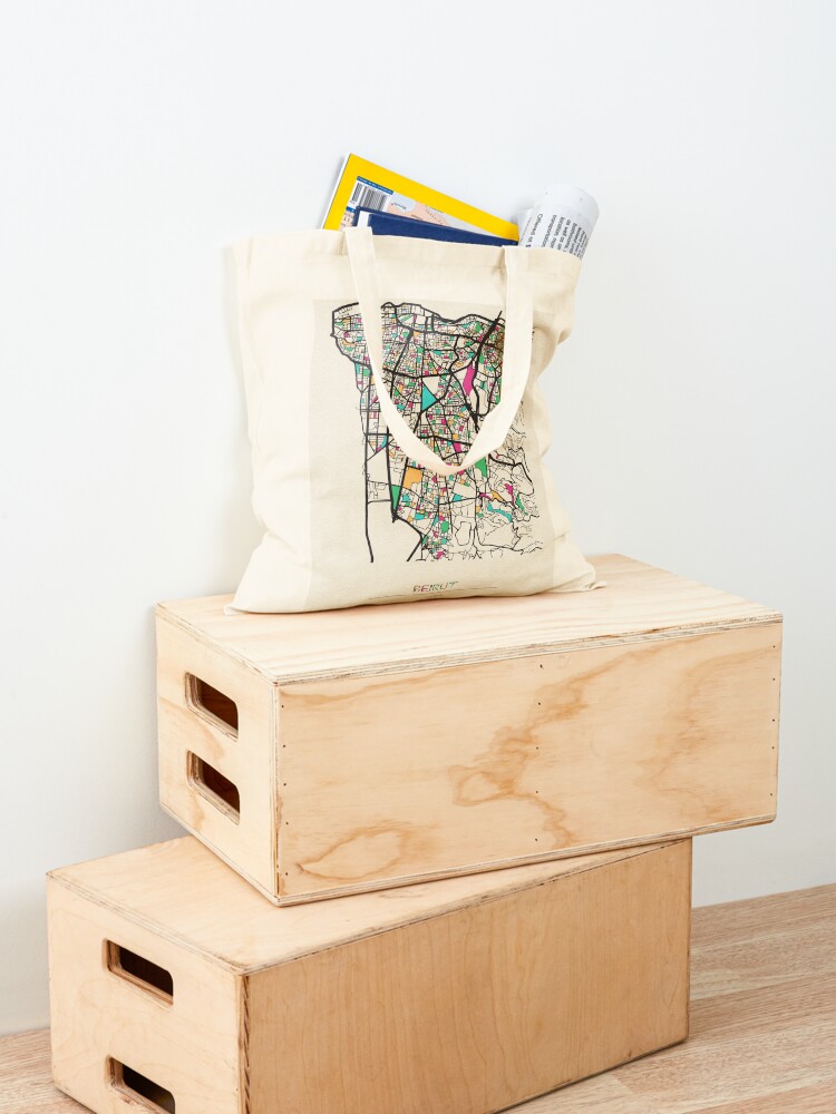 Bolsa de compras con mapa de l - Women Bags Lebanon reseña y precio