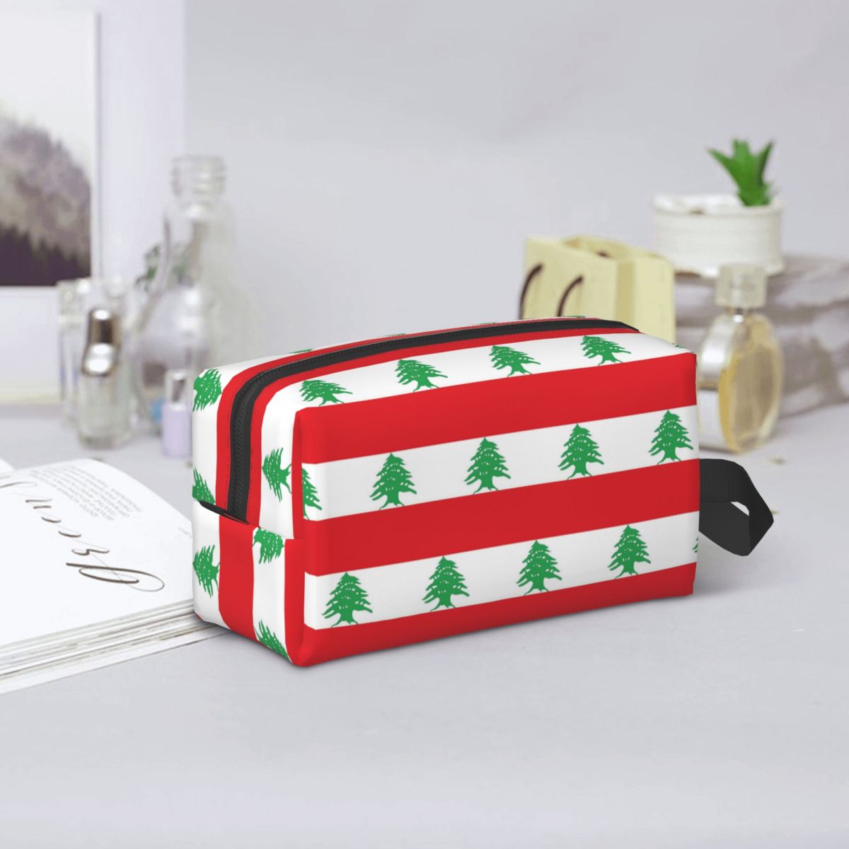 Bolsa de maquillaje con bander - Women Bags Lebanon reseña y precio