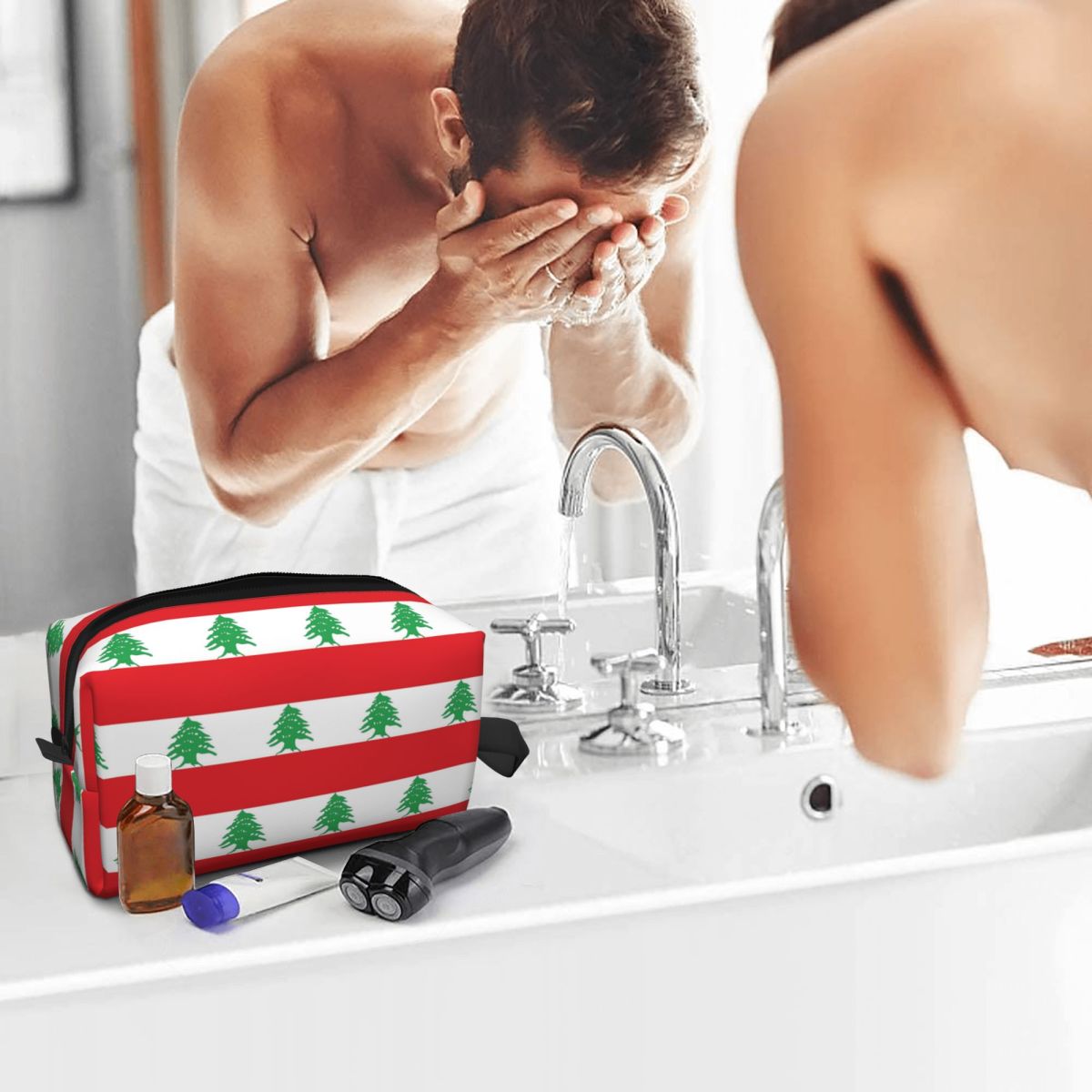 Bolsa de maquillaje con bander - Women Bags Lebanon reseña y precio