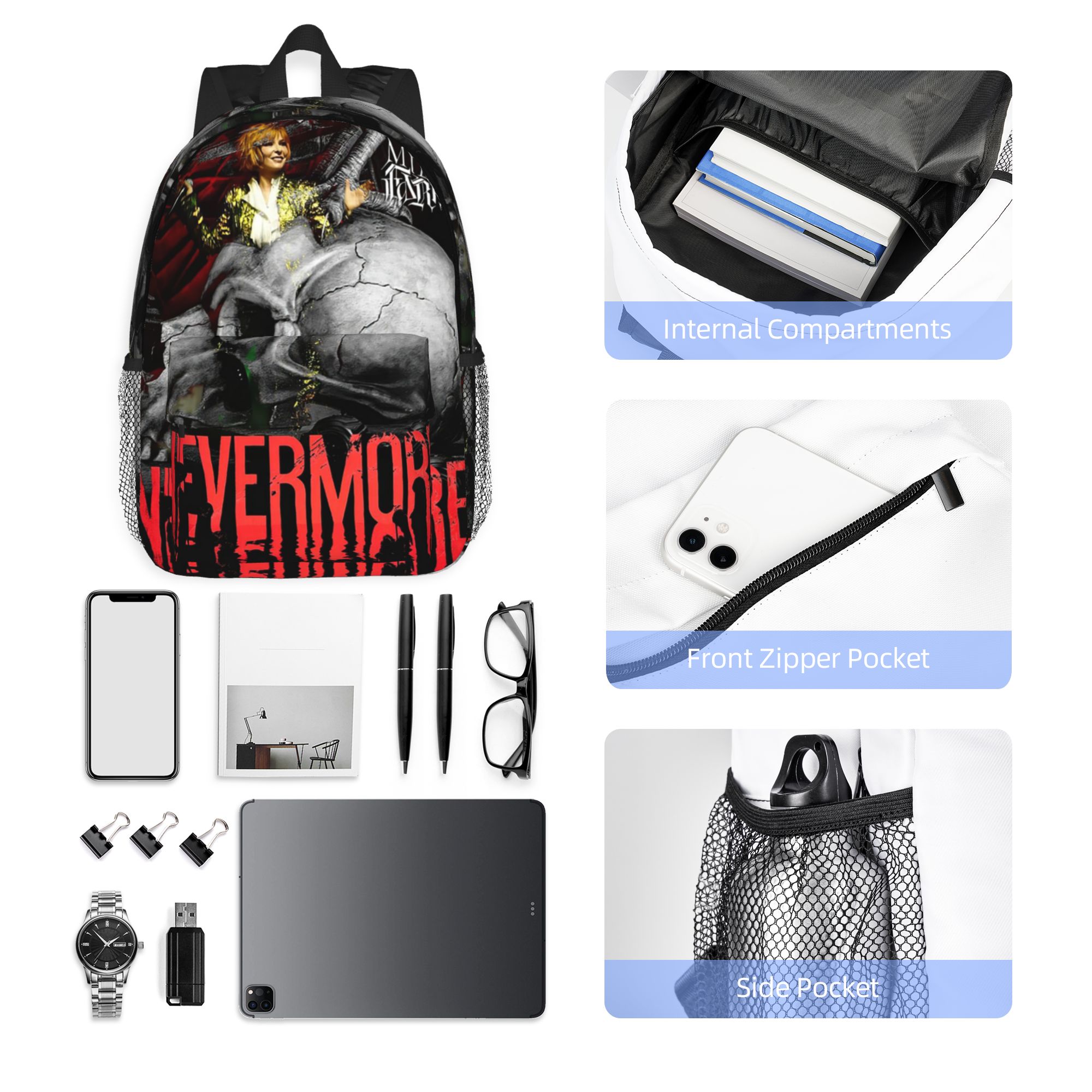 Mochila Nevermore Skeleton Myl - Women Bags Farmers reseña y precio