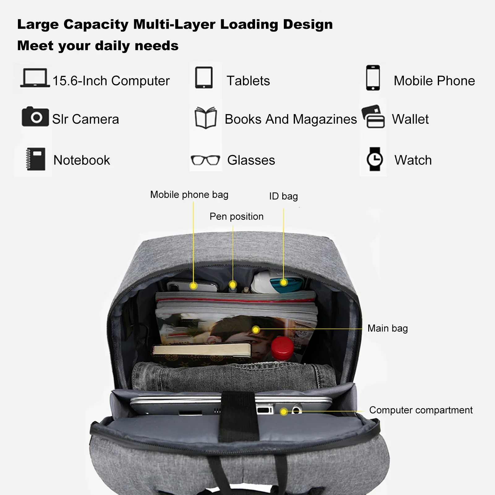 Mochila para portátil de 17 pu - Women Bags Rack reseña y precio