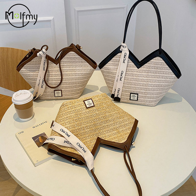 Bolso de playa para Mujer, Bol - Woven Straw Bag reseña y precio
