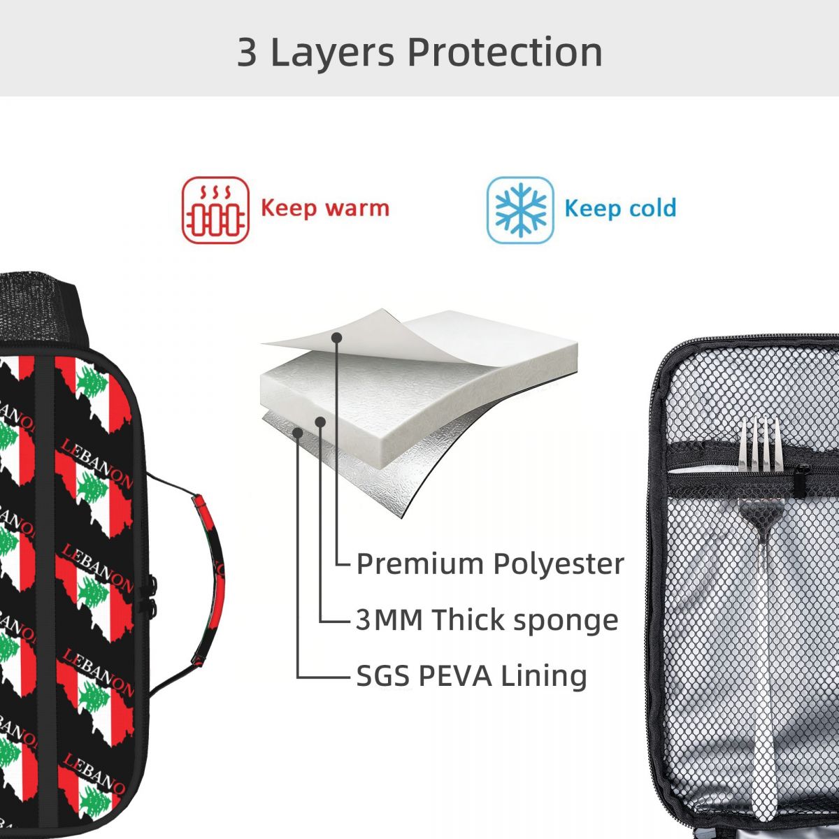 Bolsa de almuerzo aislada con  - Women Bags Lebanon reseña y precio