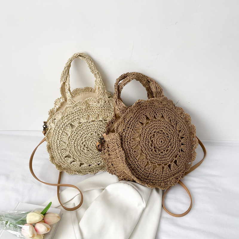 Bolso redondo de paja para muj - Circle Round Bag reseña y precio