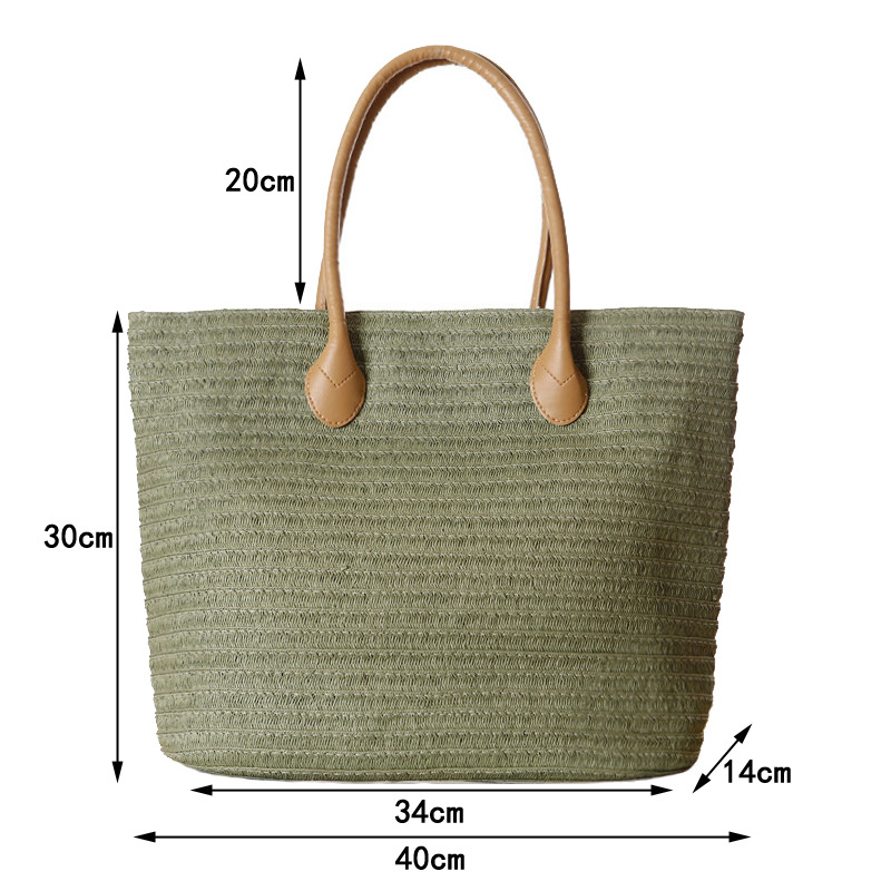 Bolsos de viaje hechos a mano  - Woven Straw Bag reseña y precio