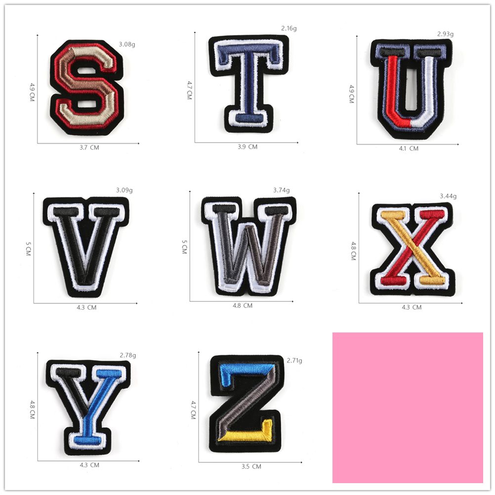 26 Uds. Parches de letras de A - Women Bags Jeans reseña y precio