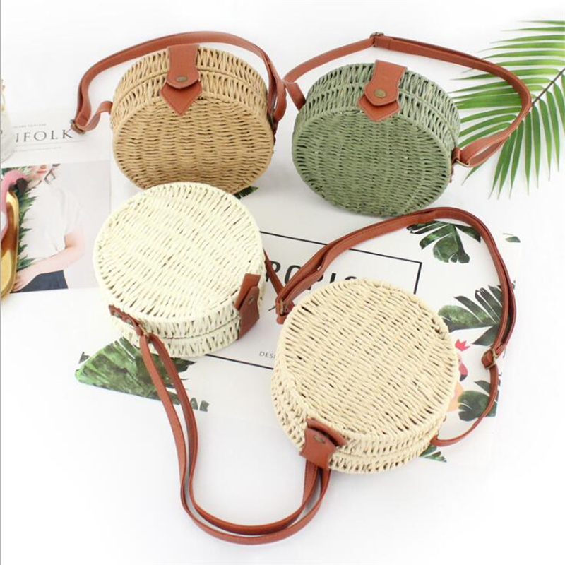 Bolso de mimbre de verano para - Circle Round Bag reseña y precio