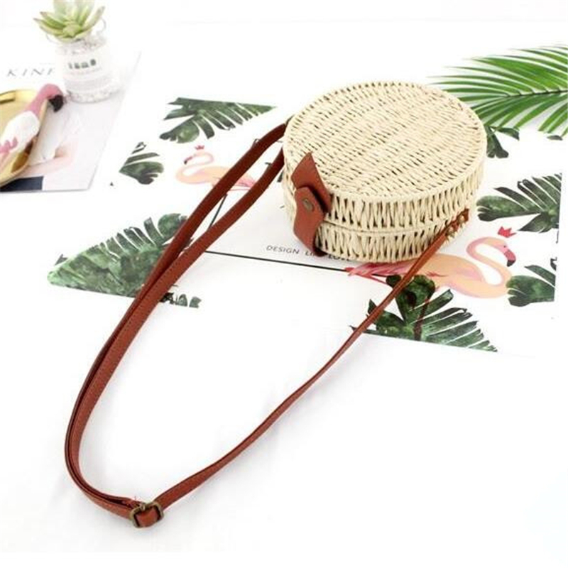 Bolso de mimbre de verano para - Circle Round Bag reseña y precio