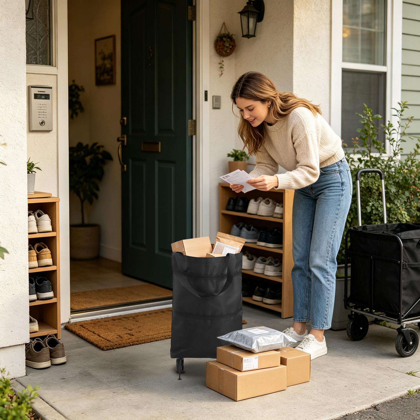 Bolsa de Compras con Ruedas, P - Women Bags Farmers reseña y precio