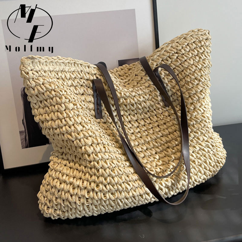 Bolsos de mano tejidos de paja - Woven Straw Bag reseña y precio