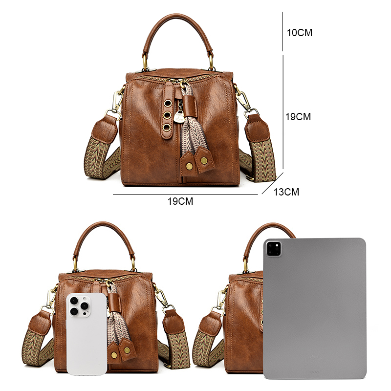 Bolso bandolera de cuero de va - Women Bags Rack reseña y precio