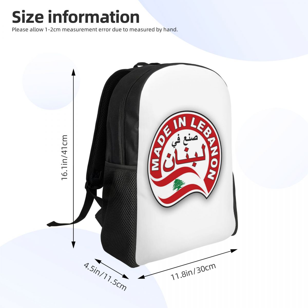 Mochila con diseño de bandera  - Women Bags Lebanon reseña y precio