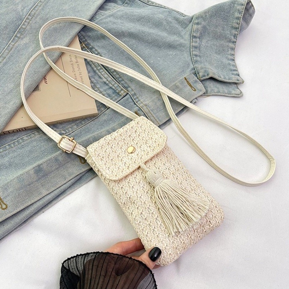 Bolso de mano portátil de paja - Woven Straw Bag reseña y precio