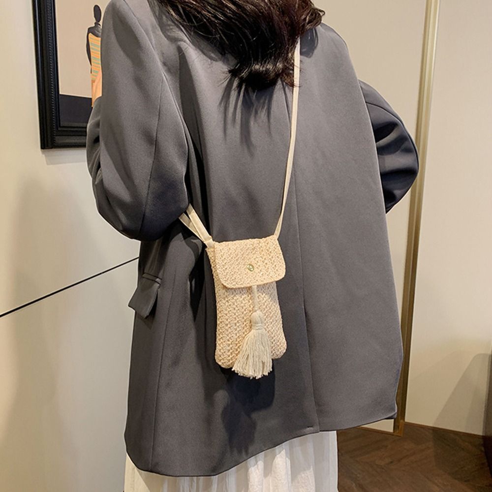 Bolso de mano portátil de paja - Woven Straw Bag reseña y precio