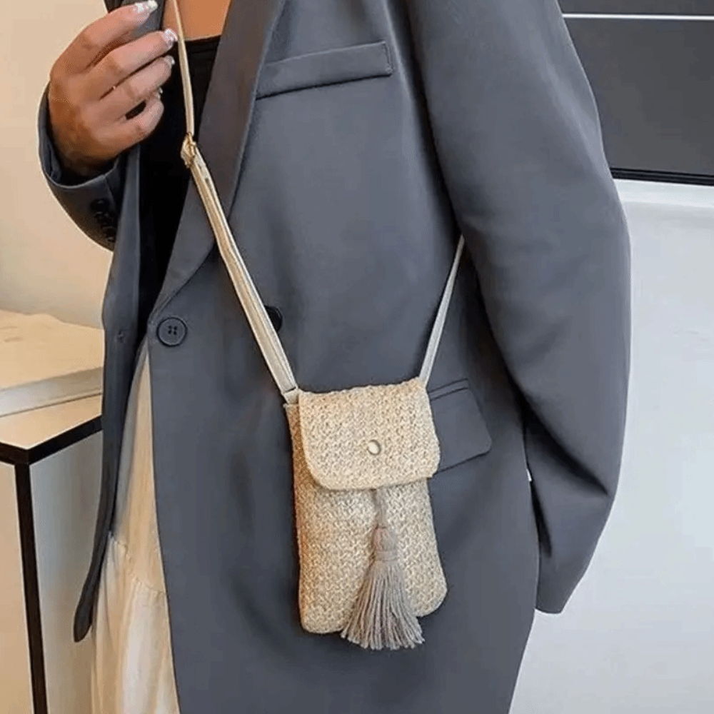 Bolso de mano portátil de paja - Woven Straw Bag reseña y precio