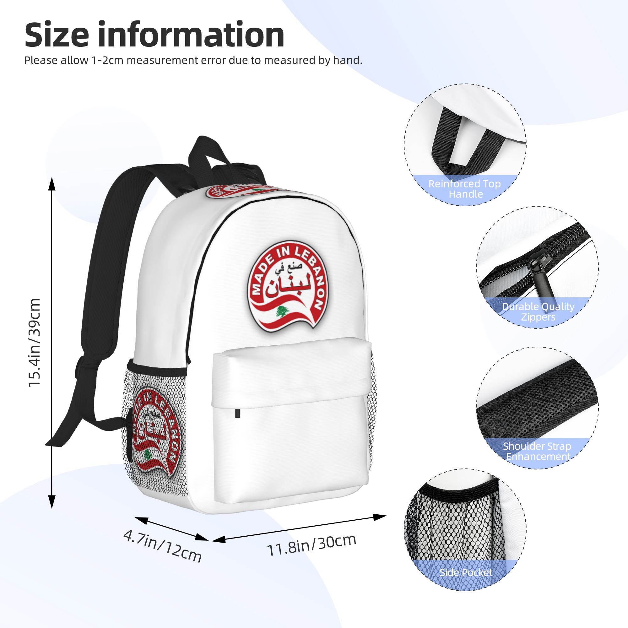 Mochila con diseño de bandera  - Women Bags Lebanon reseña y precio