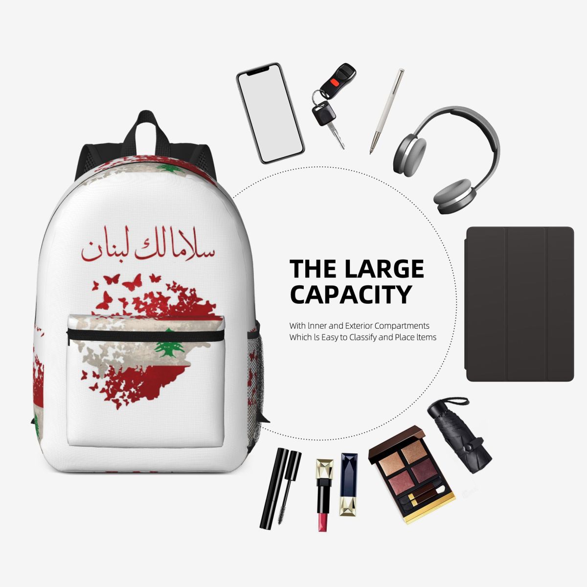 Mochila May Peace Come To Leba - Women Bags Lebanon reseña y precio