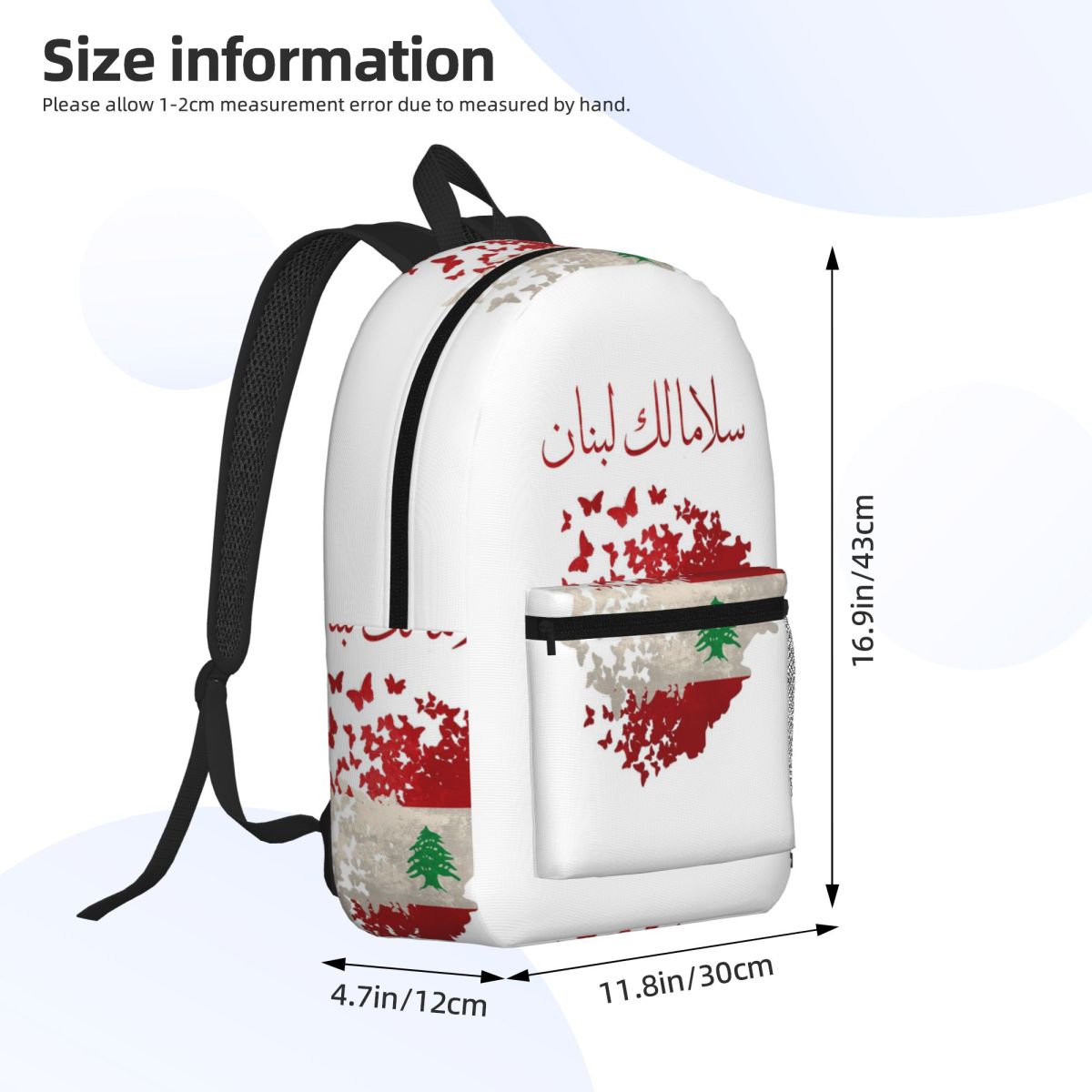 Mochila May Peace Come To Leba - Women Bags Lebanon reseña y precio