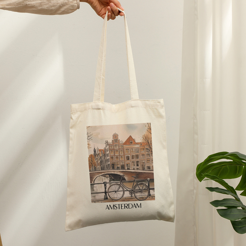 Bolso de mano de lona con esta - Women Bags Netherlands reseña y precio