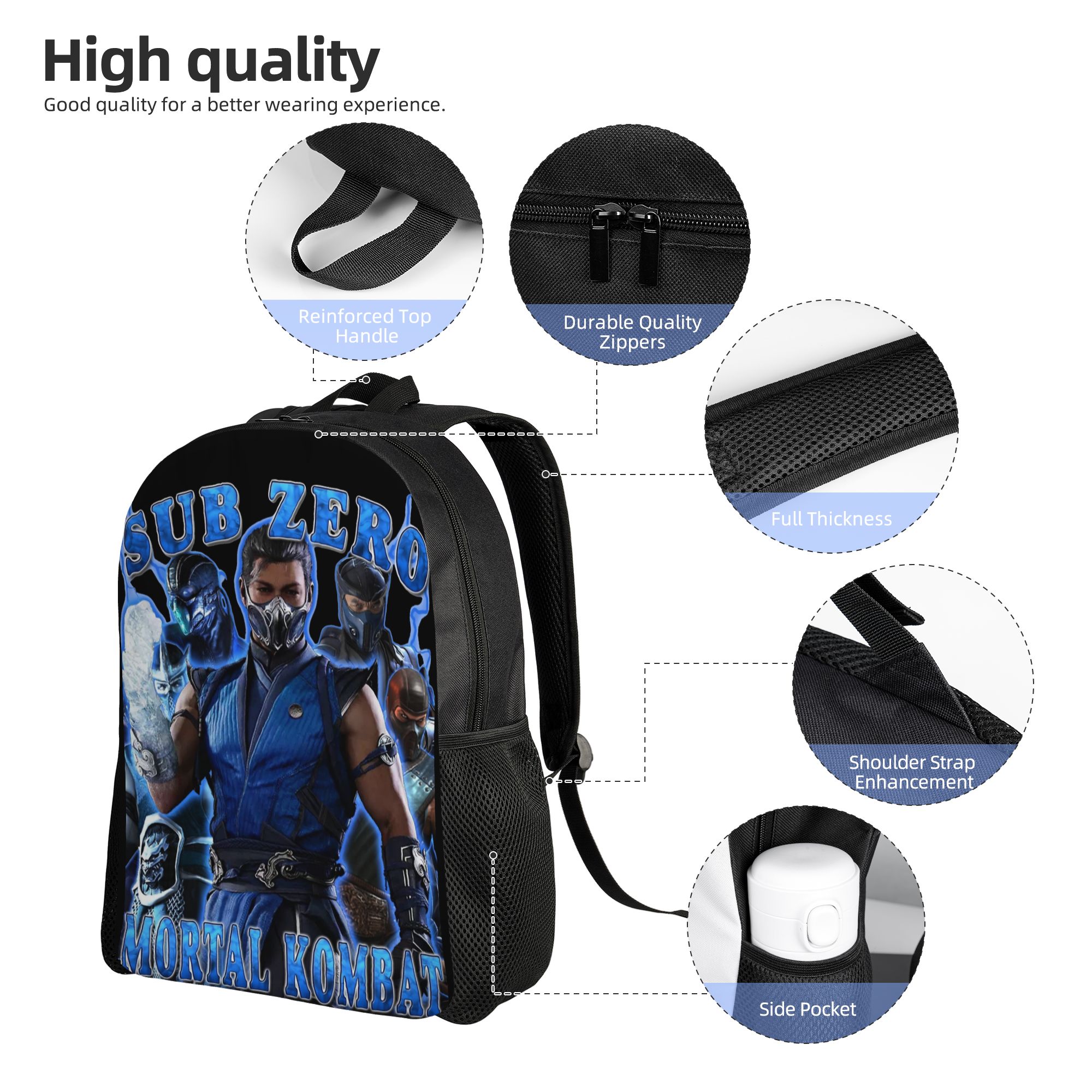 Mochila Mortal Kombat Sub Zero - Women Bags Mk reseña y precio