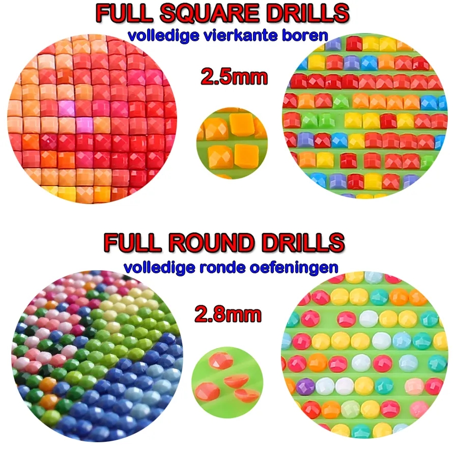 Pintura de diamante 5D DIY, mo - Circle Round Bag reseña y precio