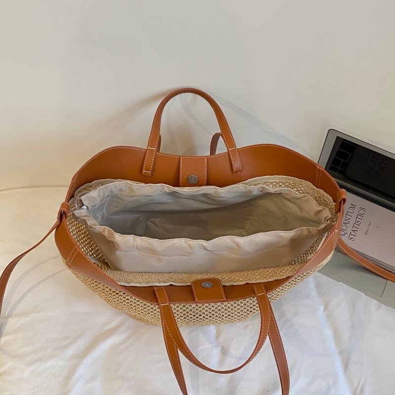 Bolsos de mano grandes de paja - Woven Straw Bag reseña y precio