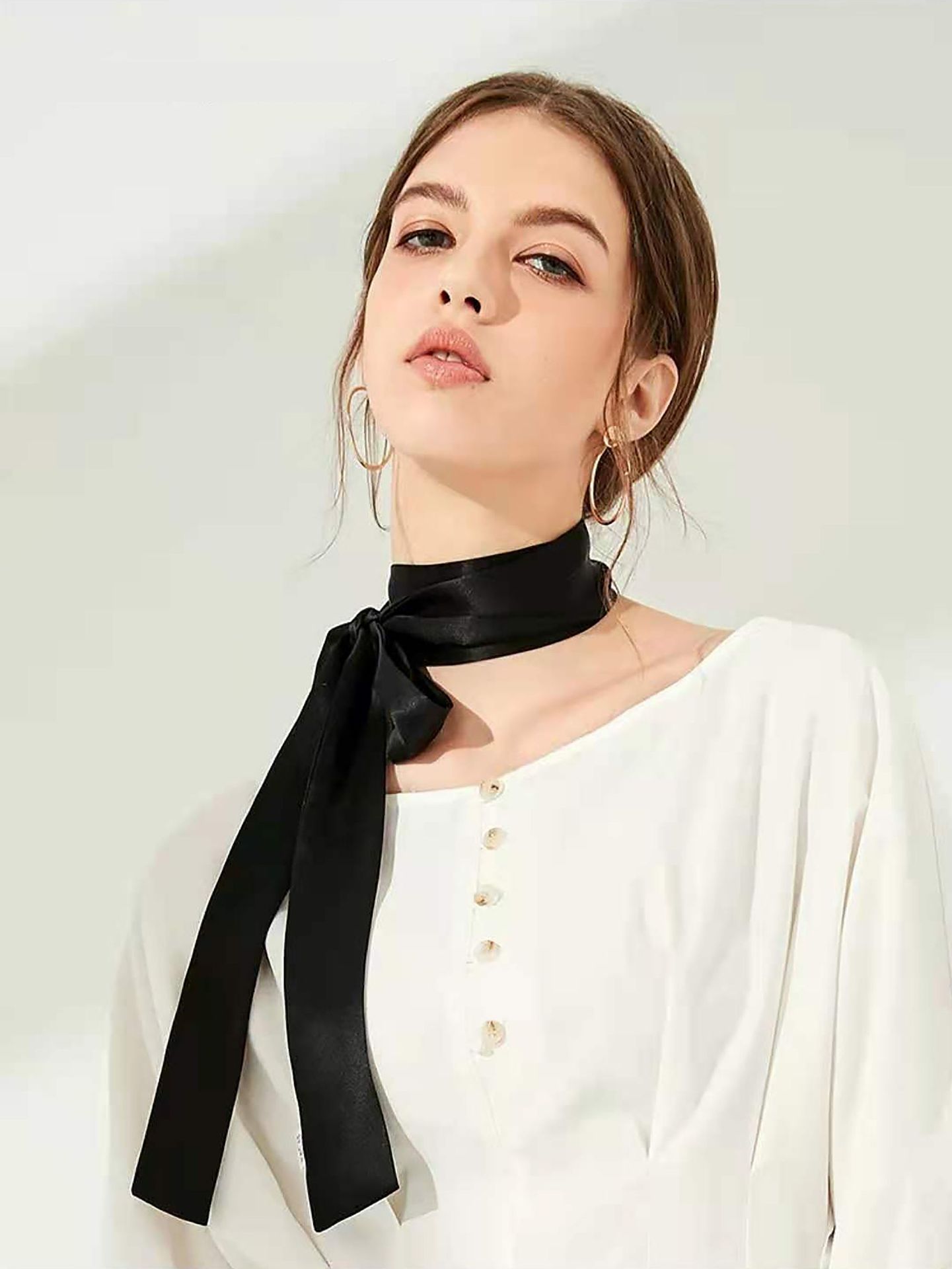 100% bufanda larga de seda de  - Women Bags Polene reseña y precio