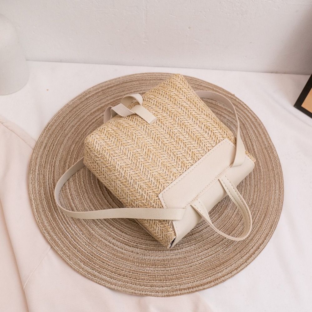 Mochila de Piel Sintética y Pa - Woven Straw Bag reseña y precio